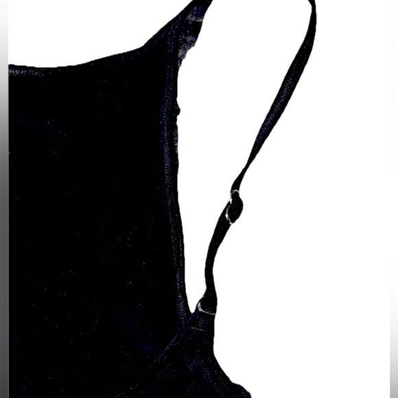 Anthropologie Black Onyx Adjustable Strap Tank Top L/XL NWT Stretch Camisole - Picture 7 of 8